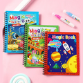 2-in-1 kids learning set with reusable magic watercolor books