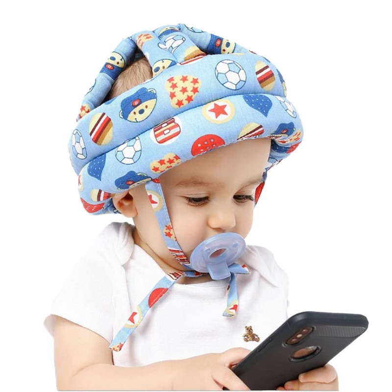 Baby Head Protector Infant Protective Harnesses Cap Adjustable Baby Helmet for Crawling Walking