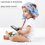 Baby Head Protector Infant Protective Harnesses Cap Adjustable Baby Helmet for Crawling Walking