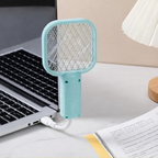 Rechargeable USB Mosquito Racket with LED Light for Home Travel