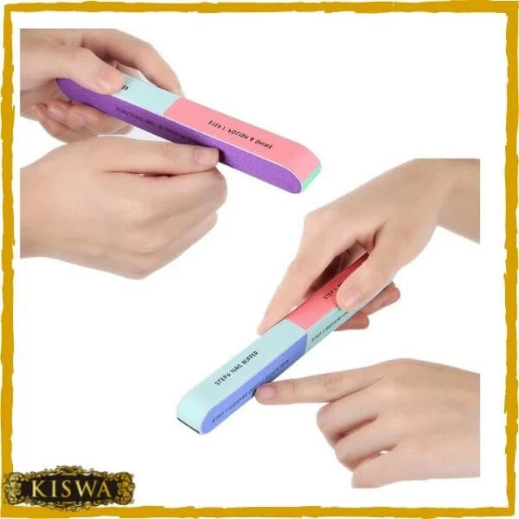 7 Way Nail File and Buffer 7 Steps Washable Professional Manicure and Pedicure Tool