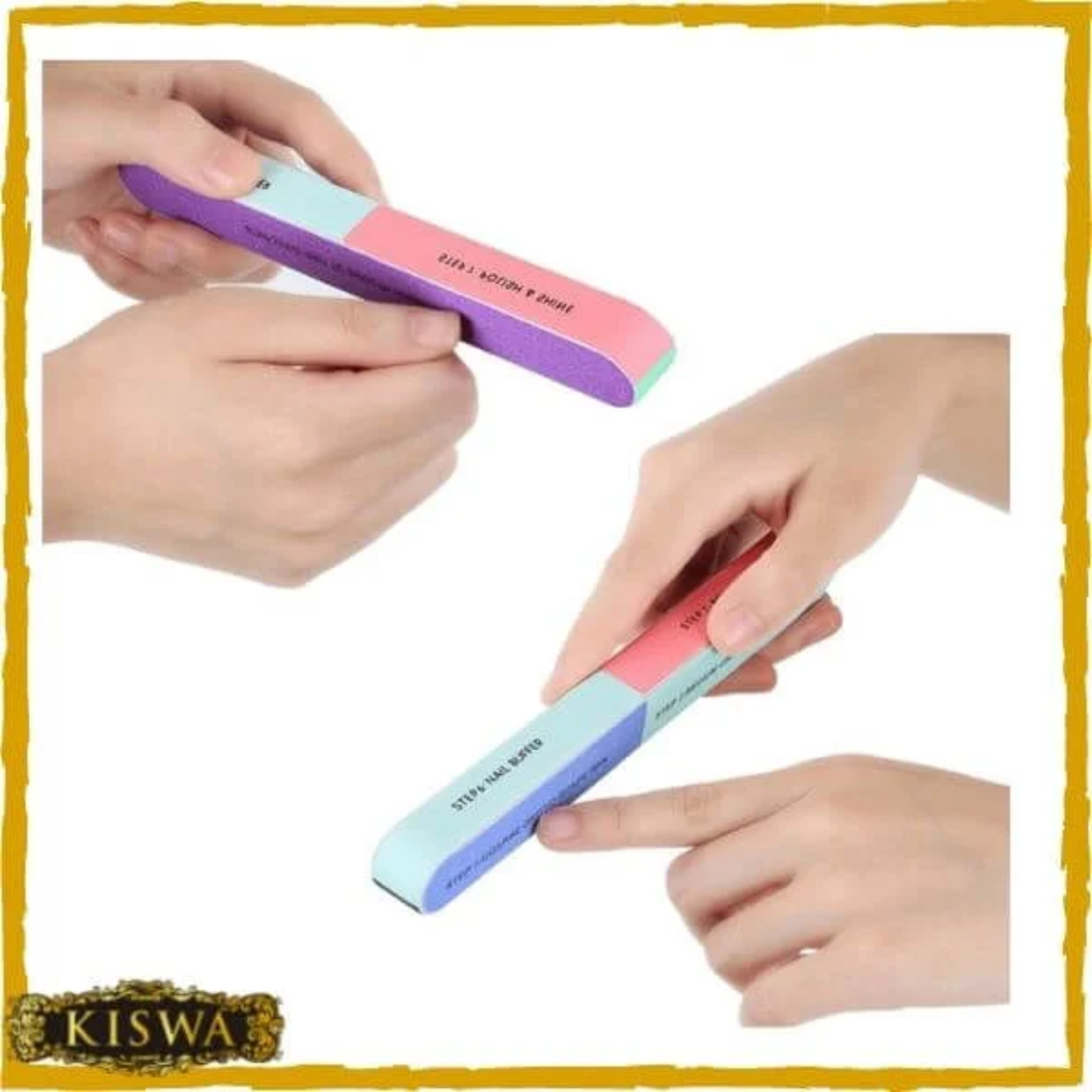 7 Way Nail File and Buffer 7 Steps Washable Professional Manicure and Pedicure Tool