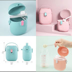 Portable Baby Food Container With Scoop, Food Storage Case for Travel Outdoor